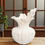 Sculpted Ceramic Statement Vase - Image 4