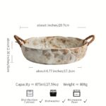 Handcrafted Ceramic Serving Bowl - Image 3