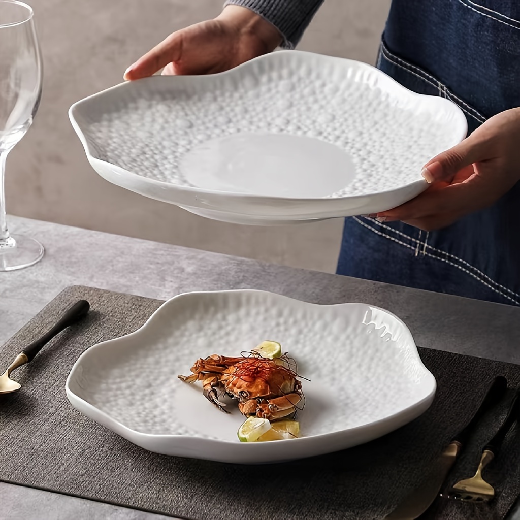 product-fancy-e0359d14-c651-4e78-af04-ae9860bccf26 Organic Ceramic Serving Plate - Image 1