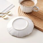 Embossed Ceramic Tea & Coffee Set - Image 6