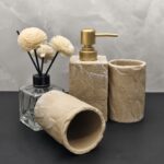 Stone Texture Bathroom Essentials Set