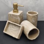 Stone Texture Bathroom Accessory Set
