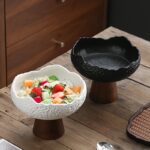Pedestal Ceramic Serving Bowl - Image 2