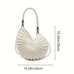 Coastal Pearl Woven Tote - Image 2