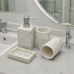 Stone Texture Bathroom Accessory Set - Image 6