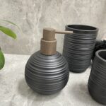 Stone Texture Bathroom Accessory Set - Image 4
