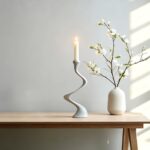 Modern Twist Metal Candle Holder - Image 5