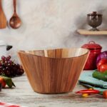 Handcrafted Acacia Wave Serving Bowl - Image 6