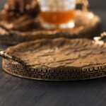 Antique Brass Decorative Tray Set - Image 7