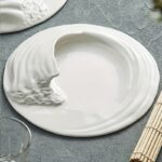 Ocean Wave Ceramic Serving Plate