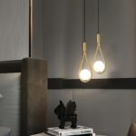 Nordic Luxury Teardrop Pendant Light
