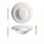 Textured Ceramic Pasta Bowl - Image 4