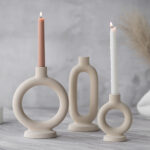 Nordic Circle Ceramic Candle Holder