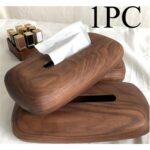 Walnut Style Tissue Box Holder