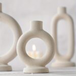 Nordic Circle Ceramic Candle Holder - Image 6