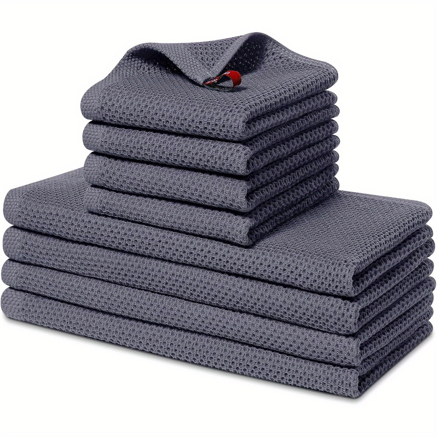 product-open-1dbba65db9e34cf49dca4c4218ffdd90-goods Cotton Waffle Kitchen Towel Set - Image 1