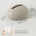 Pebble Stone Tissue Box Holder - Image 2