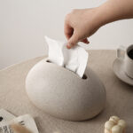 Pebble Stone Tissue Box Holder