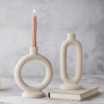 Nordic Circle Ceramic Candle Holder - Image 4
