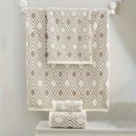 Cotton Geometric Towel Set - Image 6
