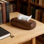 Walnut Style Tissue Box Holder - Image 5