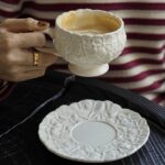 Embossed Floral Cup & Saucer Set - Image 5
