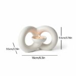 Modern Ceramic Infinity Candle Holder - Image 2