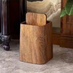 Wood Effect Storage Waste Bin