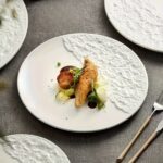 Rock Texture Ceramic Dinner Plate Set - Image 5