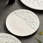 Rock Texture Ceramic Dinner Plate Set - Image 8