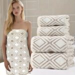 Cotton Geometric Towel Set