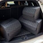 Premium Quilted Collapsible Car Boot Organiser with Lid