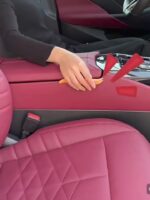 Set of 2 Premium Car Seat Gap Fillers – Black Faux Leather - Image 3