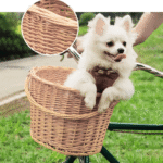 Natural Wicker Removable Bicycle Basket with Carry Handle - Image 4