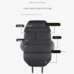 Premium Faux Leather Car Seat-Back Organiser & Protector