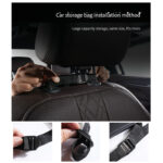 Premium Faux Leather Car Seat-Back Organiser & Protector - Image 3