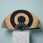 Natural Woven Summer Folding Fan