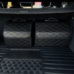 Premium Quilted Collapsible Car Boot Organiser with Lid - Image 7