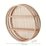 Round Bamboo Wall Shelf - Image 2