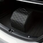 Premium Quilted Collapsible Car Boot Organiser with Lid - Image 9