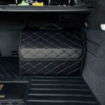 Premium Quilted Collapsible Car Boot Organiser with Lid - Image 10