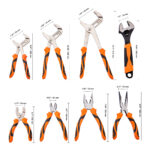 8-Piece Professional Pliers & Adjustable Wrench Set - Image 2