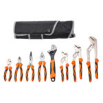 8-Piece Professional Pliers & Adjustable Wrench Set - Image 6