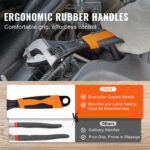8-Piece Professional Pliers & Adjustable Wrench Set - Image 3