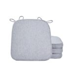 Set of Stone Grey Chair Cushions - Image 7