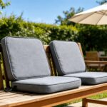 Set of Stone Grey Chair Cushions - Image 8