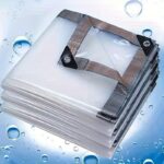 Reinforced Transparent Weatherproof Tarpaulin with Eyelets