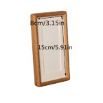 Solid Wood Photo Frame with Beige Mat Board - Image 3
