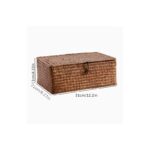 Hand-Woven Lidded Storage Basket for Vanity & Bathroom - Image 3