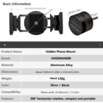 Concealed Aluminium Bicycle Phone Mount – 360° Adjustable - Image 5